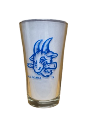 Hartford Yard Goats Goat Head Logo 16 oz Pint Glass