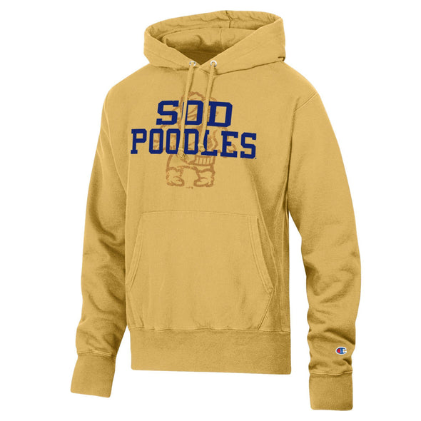 Amarillo Sod Poodles Gold Reverse Weave Hoodie