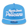 Myrtle Beach Pelicans New Era Golfer Team Text Adjustable Cap