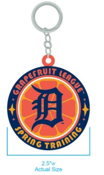 Detroit Tigers Rubber Keychain - Grapefruit League
