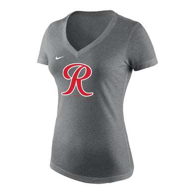 Tacoma Rainiers Nike Women's Gray Tri-Blend V-neck
