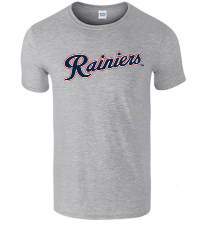 Tacoma Rainiers Gray Script Tee