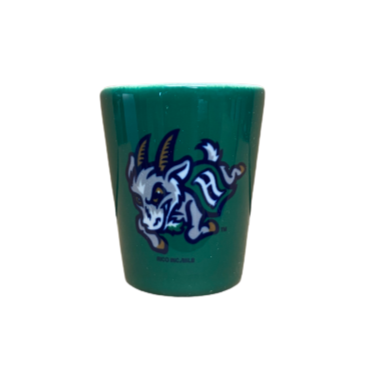 Hartford Yard Goats Green Ceramic 2 oz Shot Glass