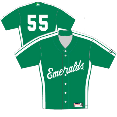 Eugene Emeralds EvoShield Green Throwback Adult Jersey