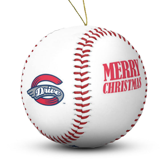Greenville Drive BMore White Baseball Ornament