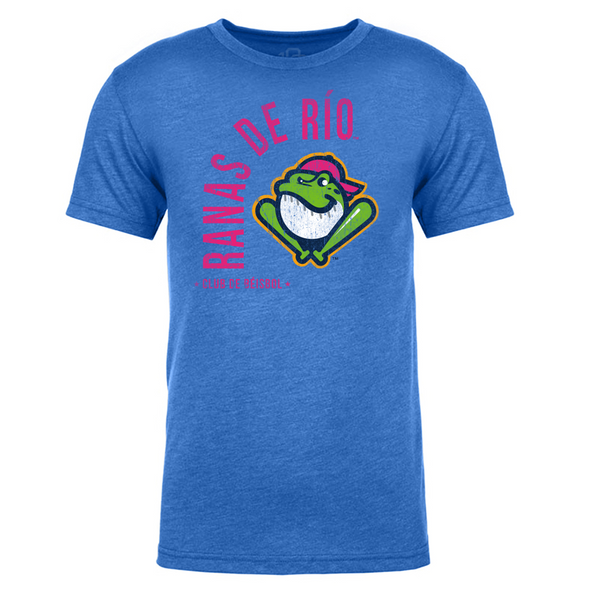 Greenville Drive 108 Stitches Royal Ranas Wrap Tee