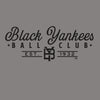 Somerset Patriots NY Black Yankees Baseball Club Wordmark Grey Soft Style Tee