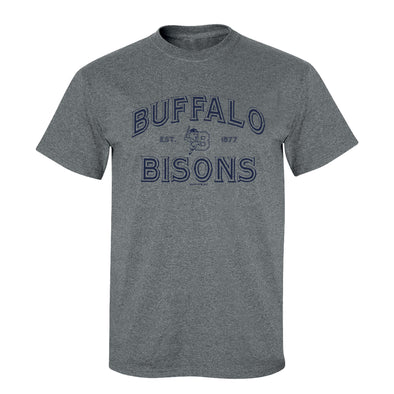 Buffalo Bisons Grey Game Stencil Tee