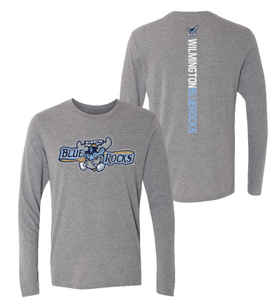 Adult Gray L/S Razorback Tee