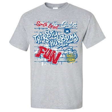 South Bend Cubs Thirsty Thursday Tee