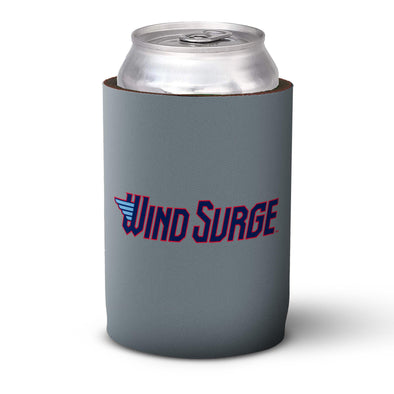 Wichita Wind Surge Grey Wordmark Koozie