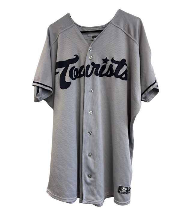 The Asheville Tourists 2025 Game Worn Grey Jersey