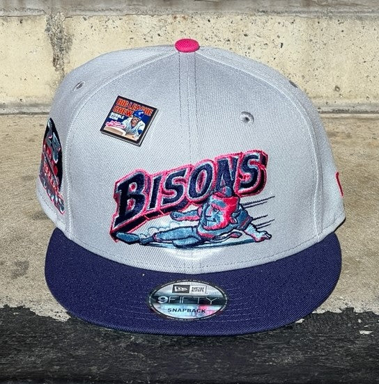 Buffalo Bisons Retro Slide x Big League Chew Grey 950 Snap Adj