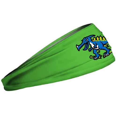 Myrtle Beach Pelicans Junk Brands Green Pelisaurus Rex Logo Headband