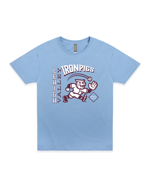 Lehigh Valley IronPigs Retro Arched Catch Mens Tee
