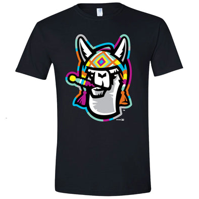 Hickory Crawdads Llamas de Hickory Black Logo Softstyle Tee