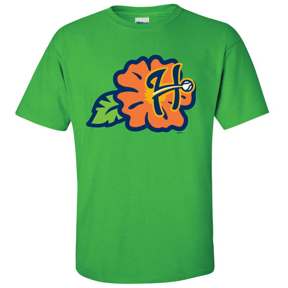 Harrisburg Senators Green Luau Cap Logo Tee