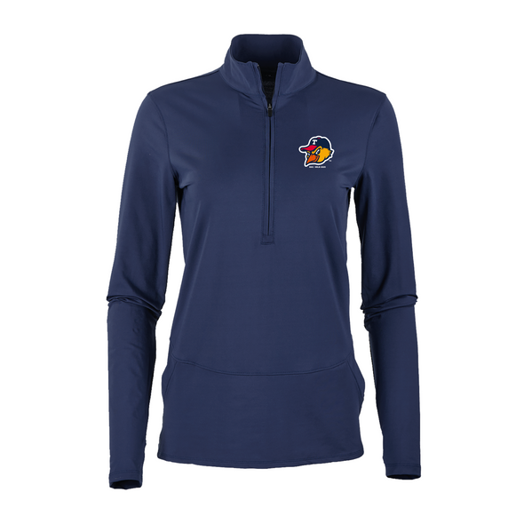 Toledo Mud Hens Navy Ladies Flex 1/4 Zip