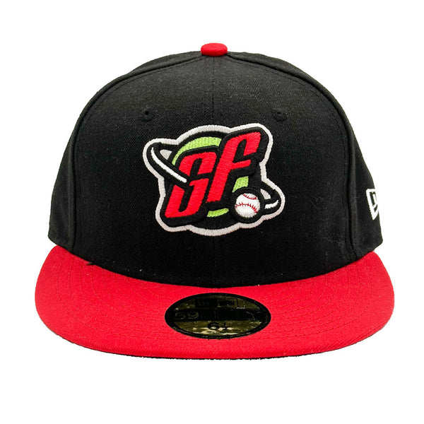 Official Alternate On-Field Red/Black Fitted Hat – Minor
