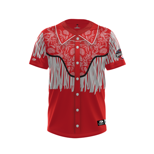 Hickory Crawdads Country Western Jersey #15