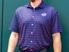 Men's Navy Batter-Up Full Button Down Polo