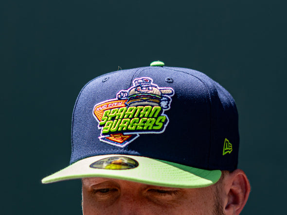 5950 Nvy/Grn Primary Logo Fitted Hat