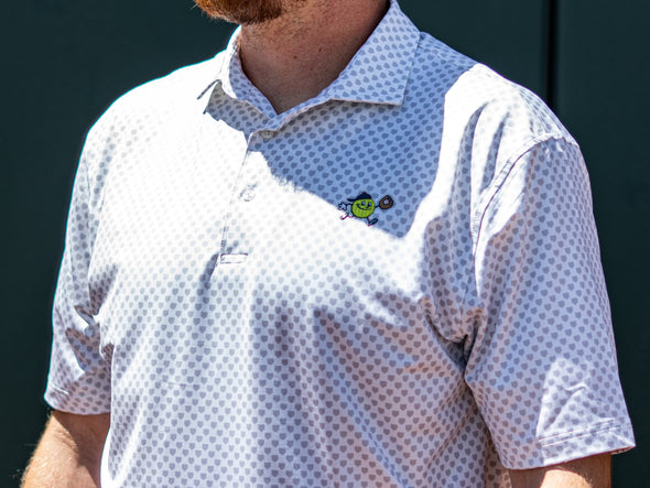 Men's White Chip Buster Polo