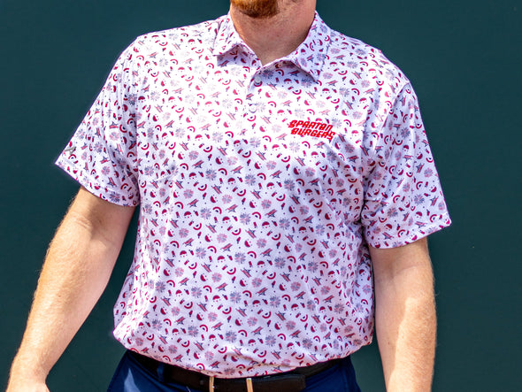 Men's White Independence Polo