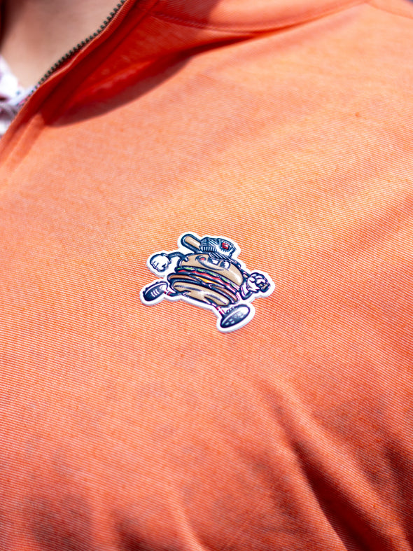 Men's Orange Chuck Butter Quarter Zip