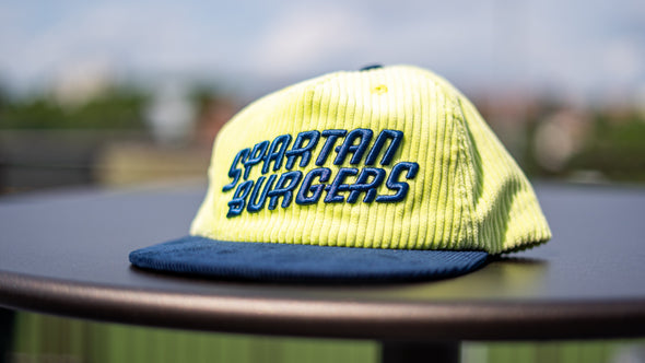 Lime Green X Navy Corduroy Official League Hat