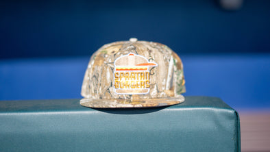 5950 New Era Fitted Real Tree Camo Burger Stack Hat