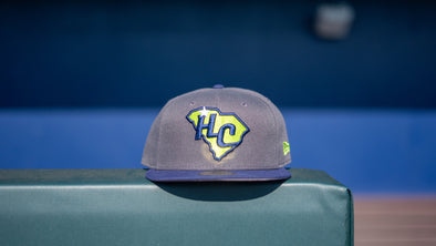 5950 New Era Fitted Grey/Nvy HC Logo Hat