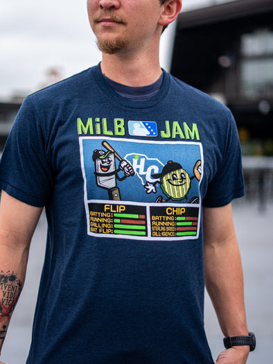 Adult Navy Homage MiLB Jam Tee