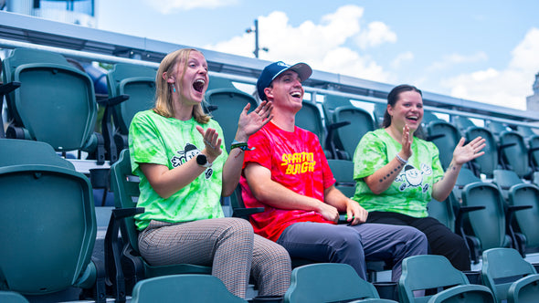 Adult Red Tie Dye Text Tee