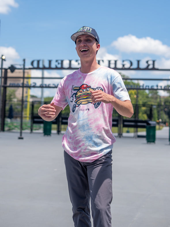 Adult Baseballism Tie Dye Chuck Tee