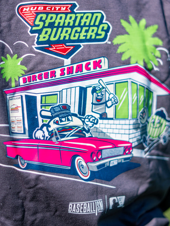 ADULT Charcoal Grey National Cheeseburger Day Hoodie