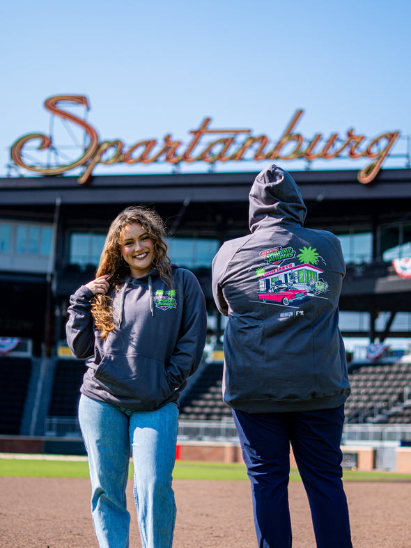 YOUTH Charcoal Grey National Cheeseburger Day Hoodie