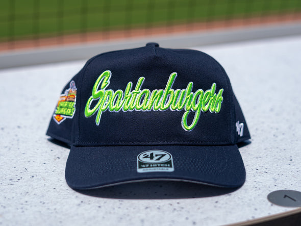 Navy 47 Hitch Script Hat