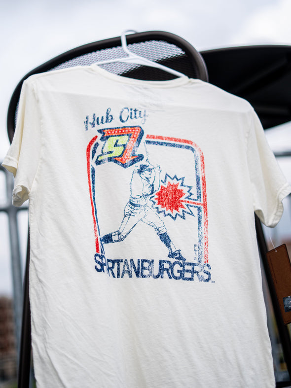 Adult Off-White Retro Brand Up to Bat Tee