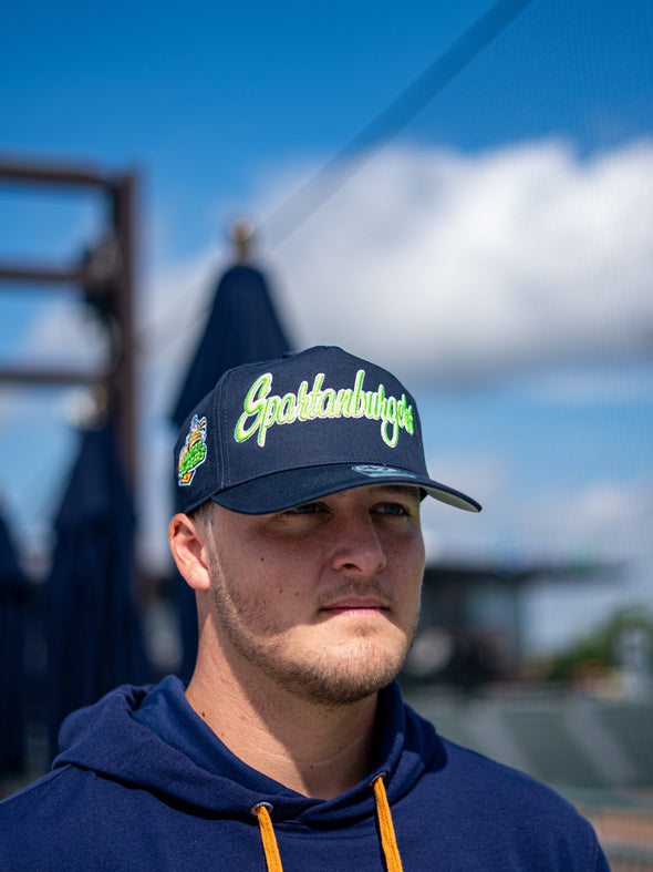 Navy 47 Hitch Script Hat