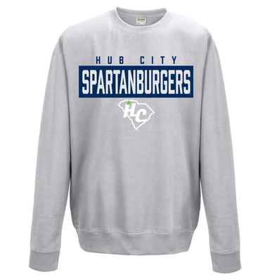 Adult Light Grey Block Script Sweatshirt