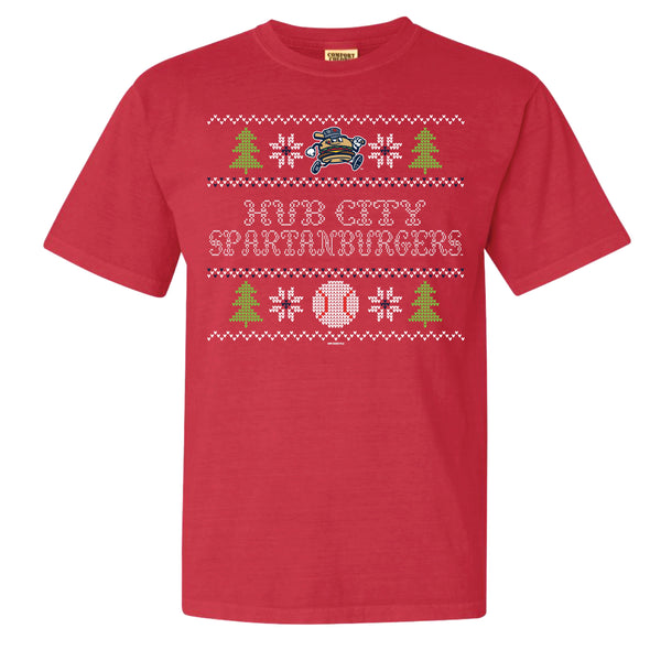 Youth Red Christmas Sweater Tee