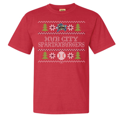 Youth Red Christmas Sweater Tee