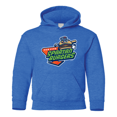 Youth Blue Primary Logo Hoodie