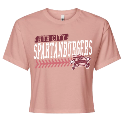 Women's Laces Blush Crop Top