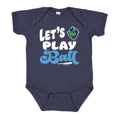 Bimm Ridder Let's Play Ball Onesie, Hillsboro Hops