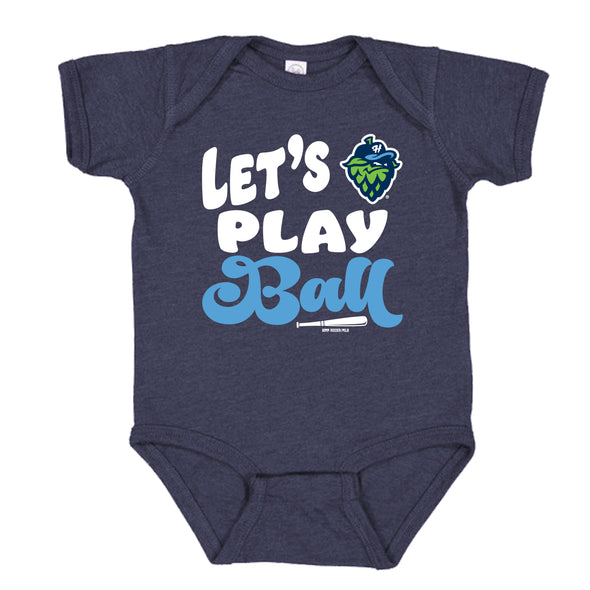 Bimm Ridder Let's Play Ball Onesie, Hillsboro Hops