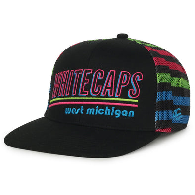 West Michigan Whitecaps Youth Neon Snapback Trucker Cap