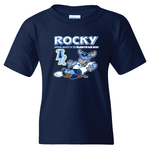 Youth Navy Sliding Rocky Tee