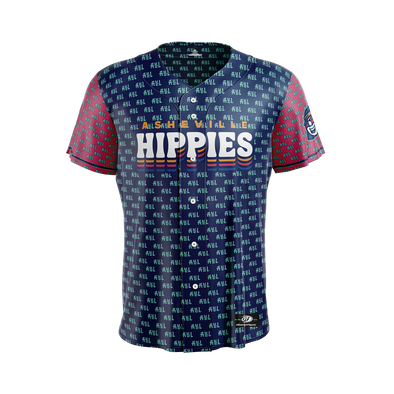 The Asheville Tourists Hippies Replica Jersey